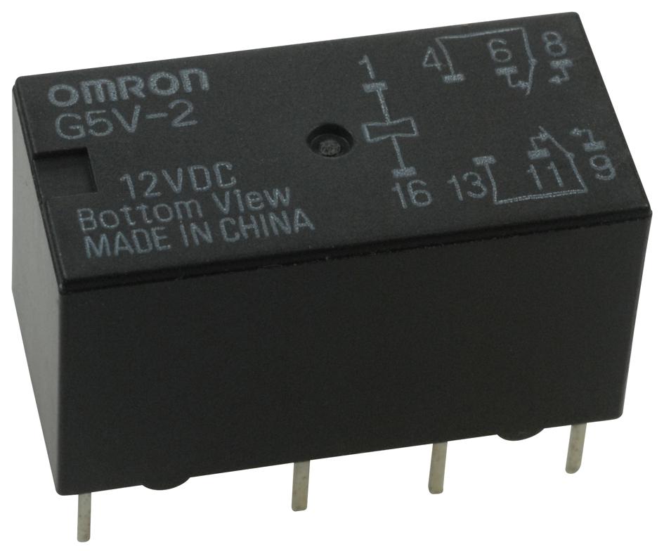G5V2DC12 Omron Electronic Components Signal Relay, 12 VDC, DPDT