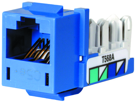 HXJ6B - Hubbell Wiring Devices - Modular Connector, RJ45 Jack, 1 x 1 (Port)