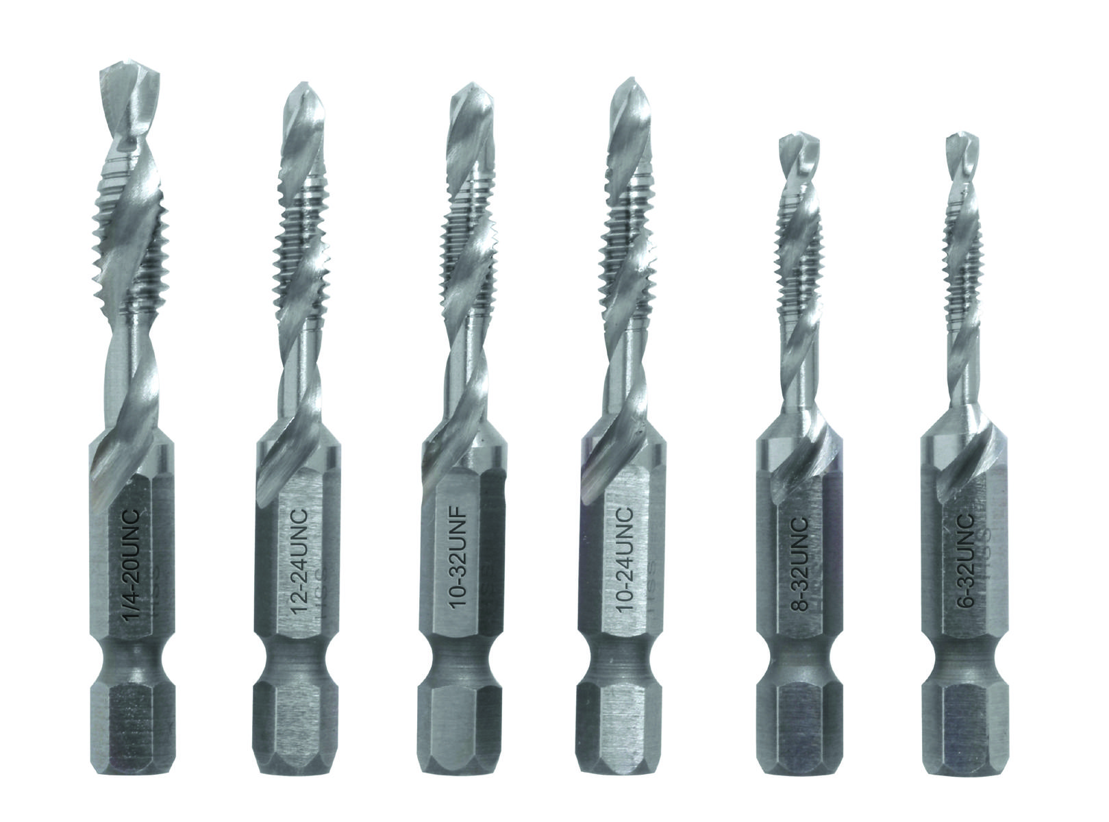 DTAPKIT Greenlee Tools Tool Kit, 6Pcs of 632 to 1/420 Drill/Taps