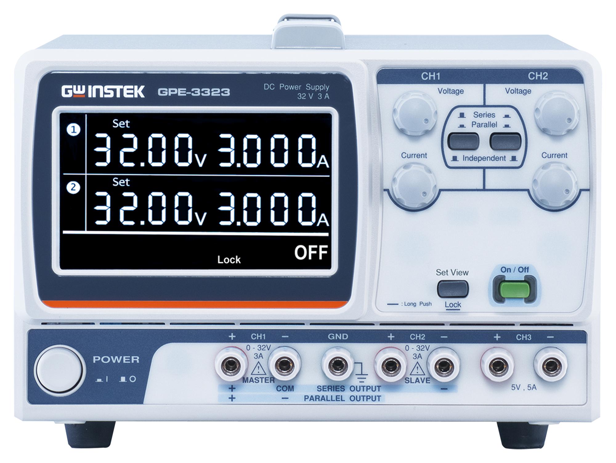 GPE-3323 GW INSTEK, Bench Power Supply, Adjustable, 3 Output