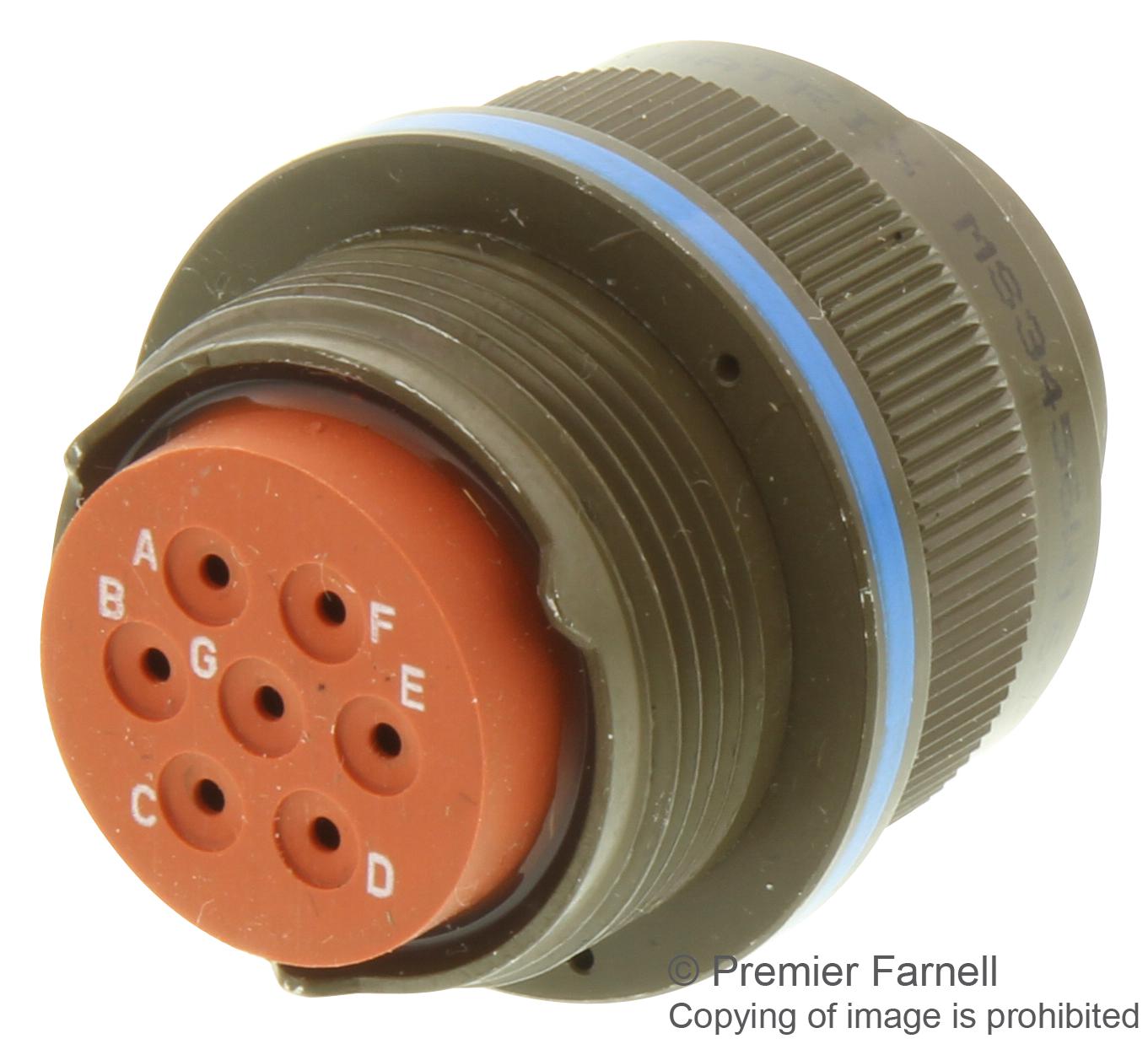 MS3456W16S1P(LC) Amphenol Aerospace Circular Connector, Cadmium