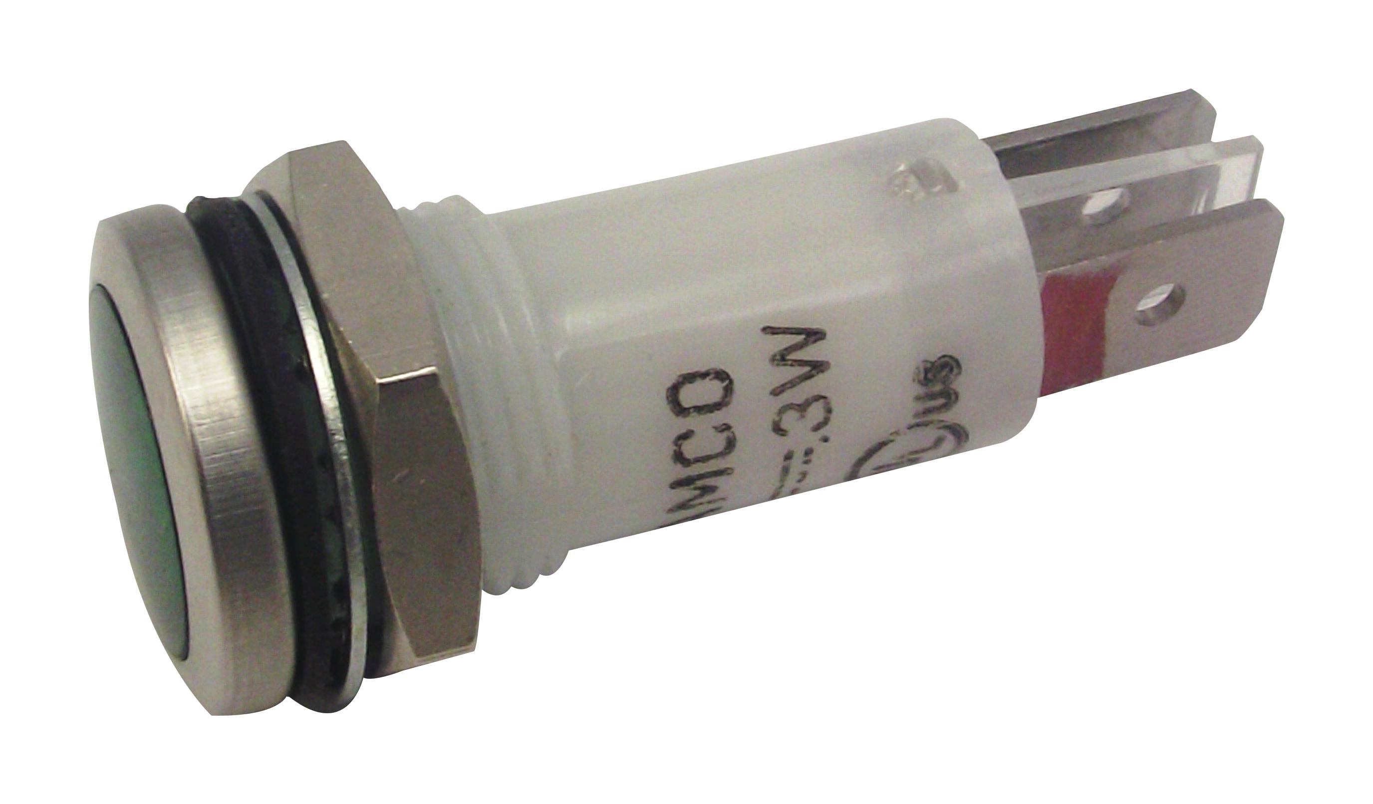 WL6391Q2D512V Wamco LED Panel Mount Indicator, Stainless Steel