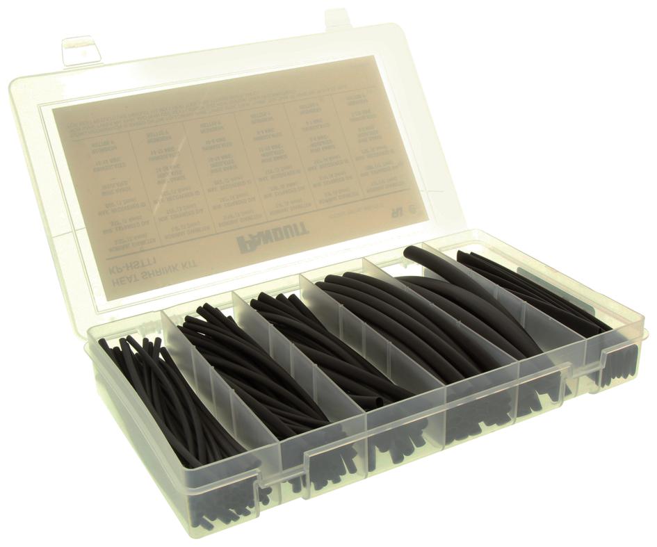 KPHSTT1 Panduit Heat Shrink Tubing Kit, HSTT, 126 Pcs in Various Sizes