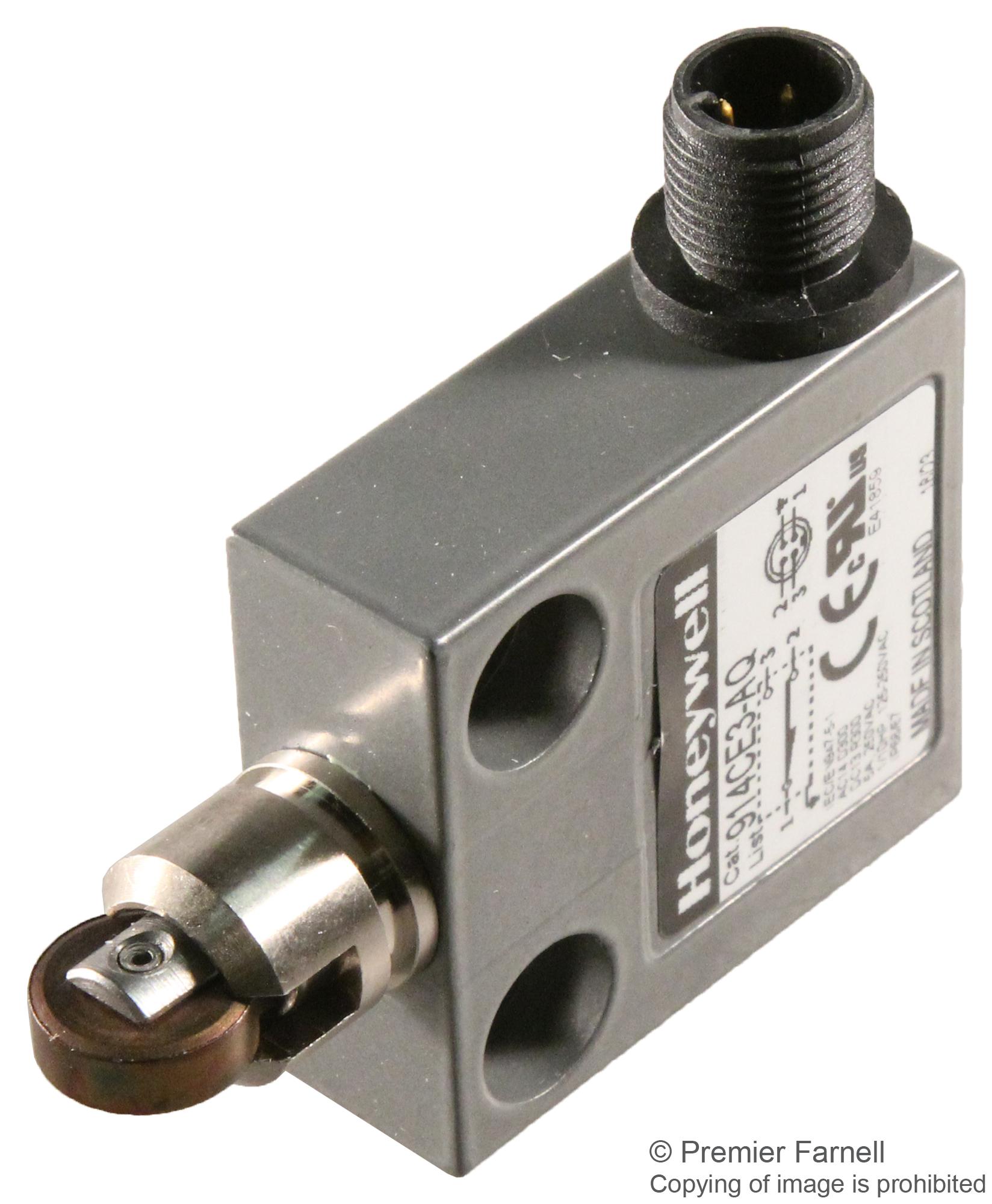 914CE3AQ HONEYWELL, Limit Switch, Cross Roller Plunger, SPDT
