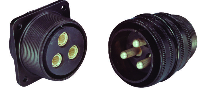 Amphenol GTS06F22-2S Circular Connector – 3-Pin Female Socket, MIL-C-5015