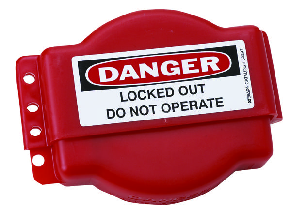 Dispositif De Cadenassage (Lockout) Brady 65561 Pour Vanne à Porte (Gate Valve) - Rouge Polypropylène