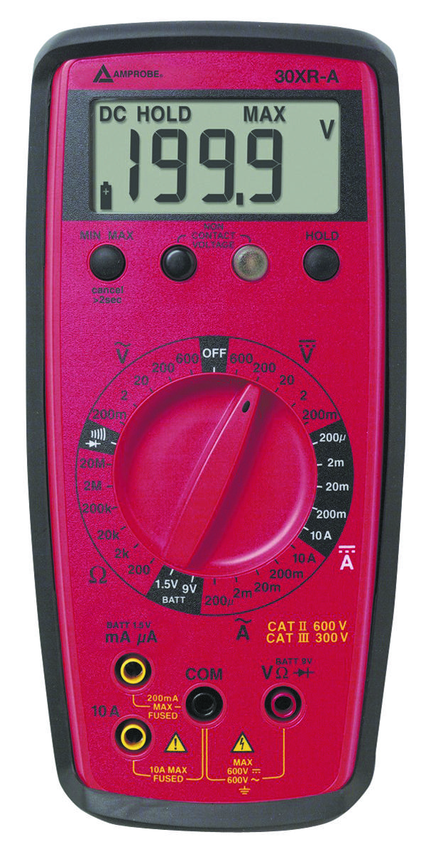 30XR-A - Amprobe Instruments - Handheld Digital Multimeter, VolTect
