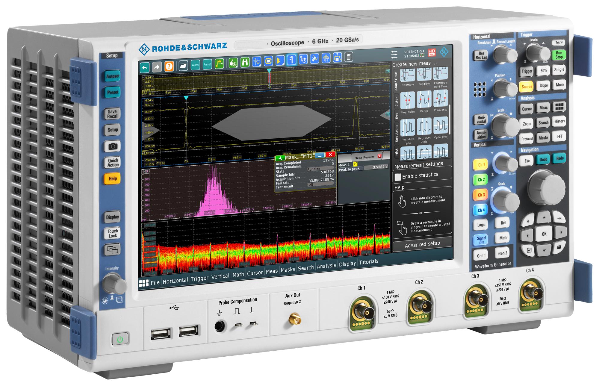 RTO2044 - Rohde & Schwarz - Digital Oscilloscope, RTO2000 Series, 4 Channel
