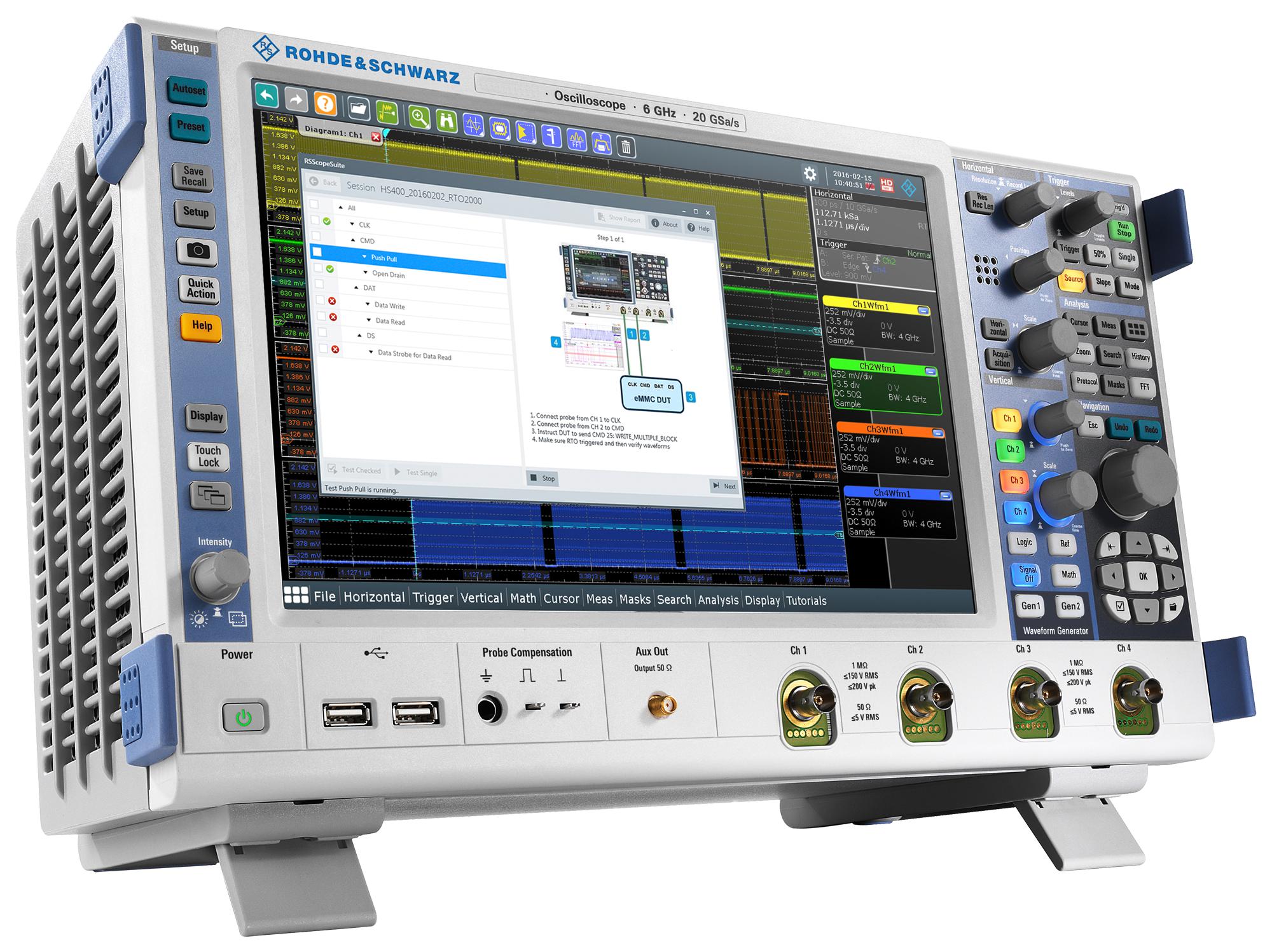 RTO2044 - Rohde & Schwarz - Digital Oscilloscope, RTO2000 Series, 4 Channel