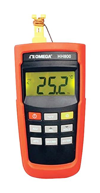 HH800A - Omega - Thermometer, 1-CH, TC-J/K