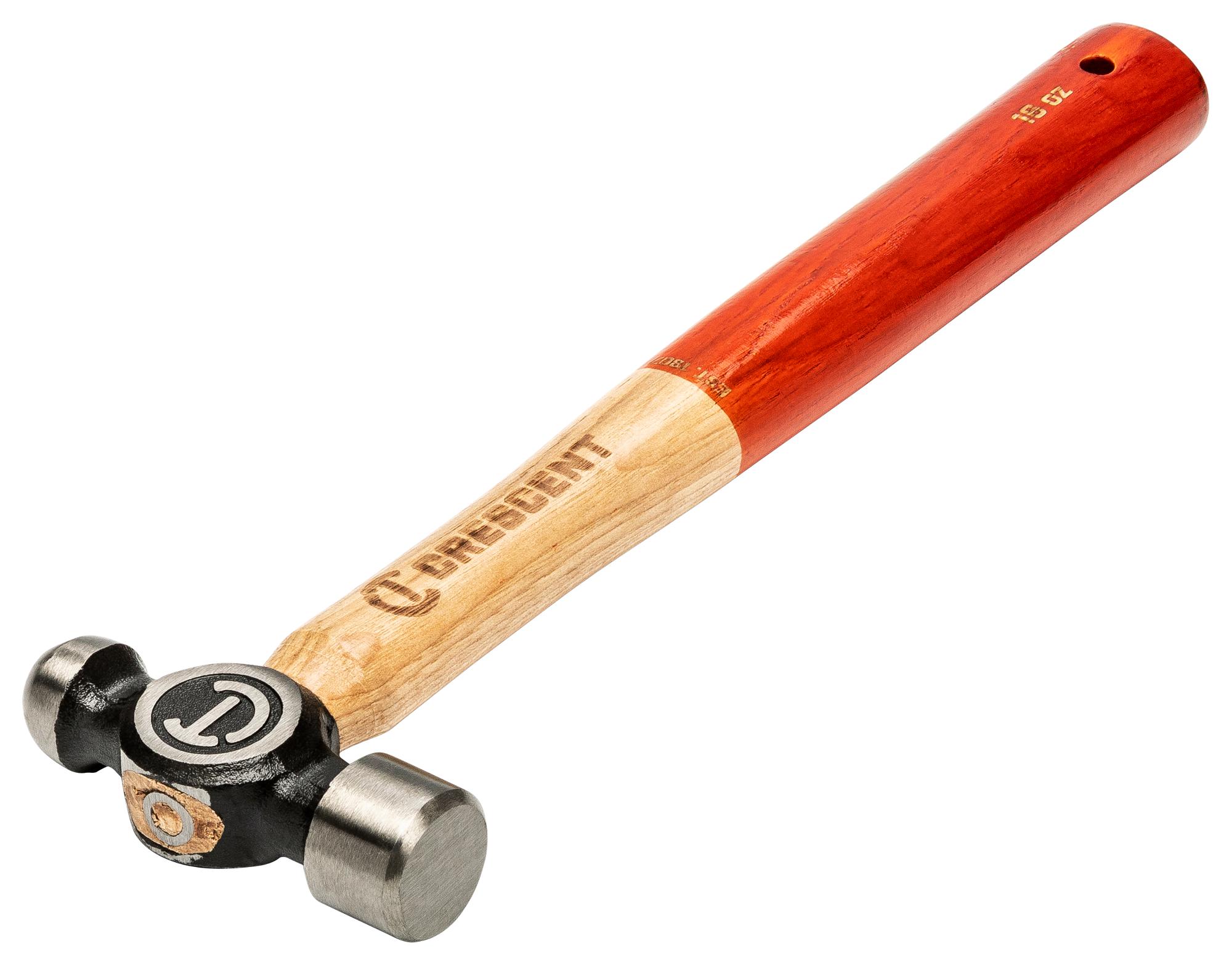 Crescent 32 Oz Wood Ball Peen Hammer – Heavy-Duty Industrial Tool, Hickory Handle, For Metalworking, Mechanical & DIY Applications (CHWBP32)
