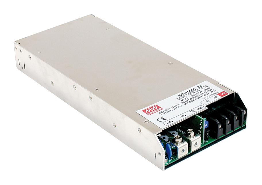 SD-1000L-24 MEAN WELL, Isolated Chassis Mount DC/DC Converter, ITE