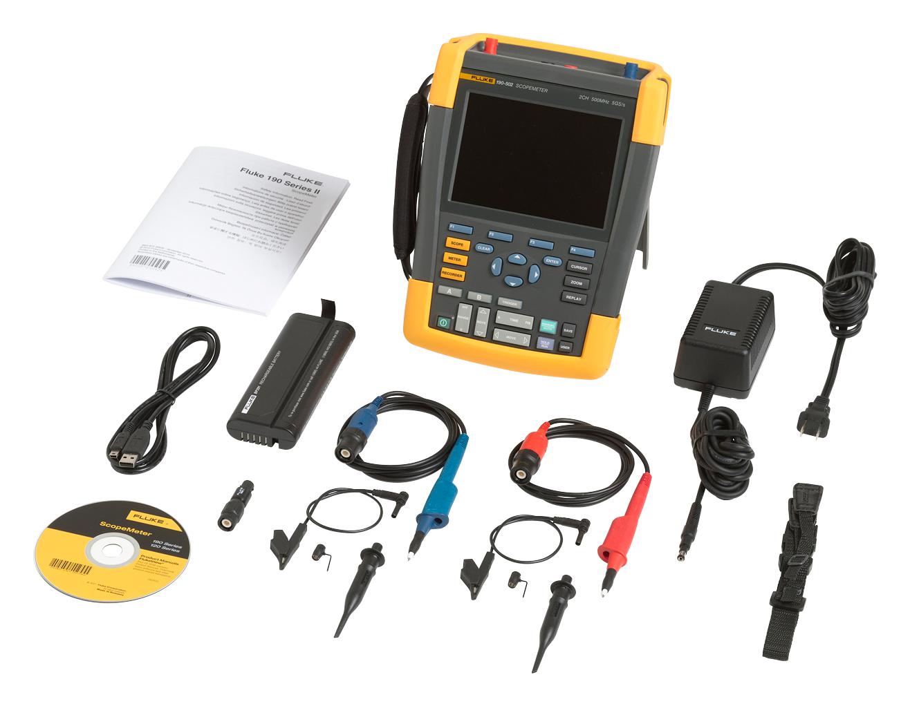 FLUKE 190-502/AM - Fluke - 2 channel 500MHz ScopeMeter™ Portable ...