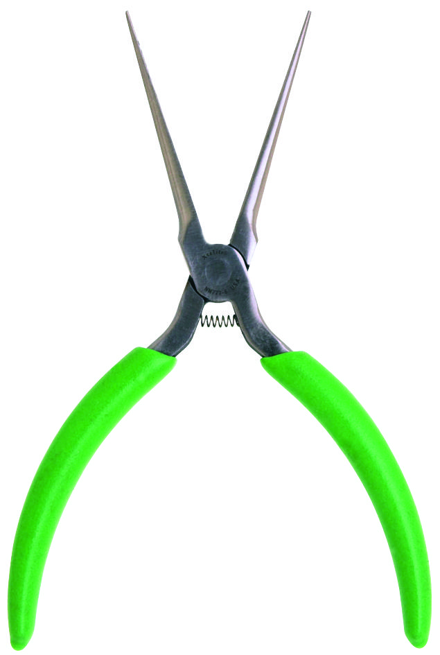 Plier, Needle Nose, Serrated Jaw, Long Reach, Light Weight, 6\" Length