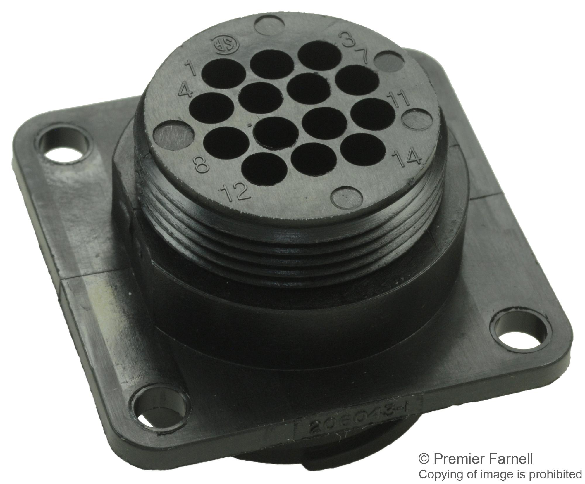 206043-1 TE CONNECTIVITY - AMP, Circular Connector, Circular Power