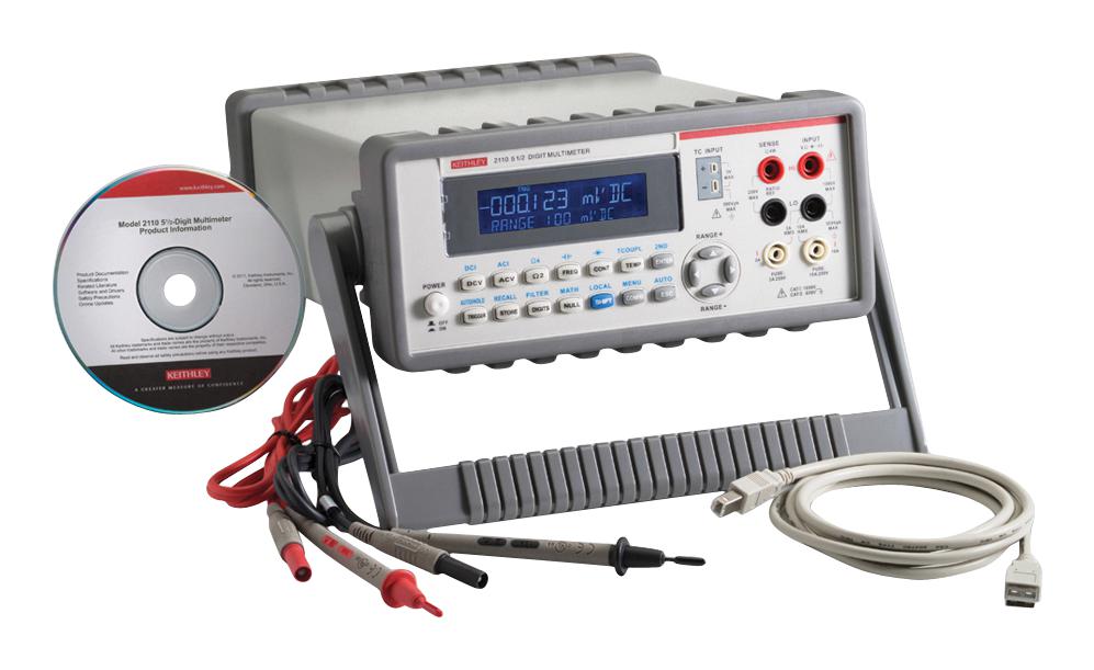 2110-120 KEITHLEY, Bench Digital Multimeter, Dual Display, USB