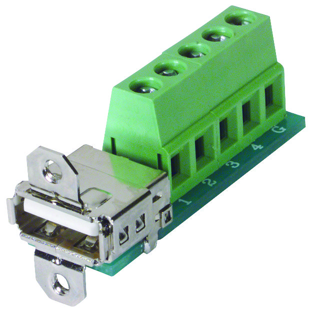 USBAFT Terminal Block Interface, Terminal Block, USB A Receptacle