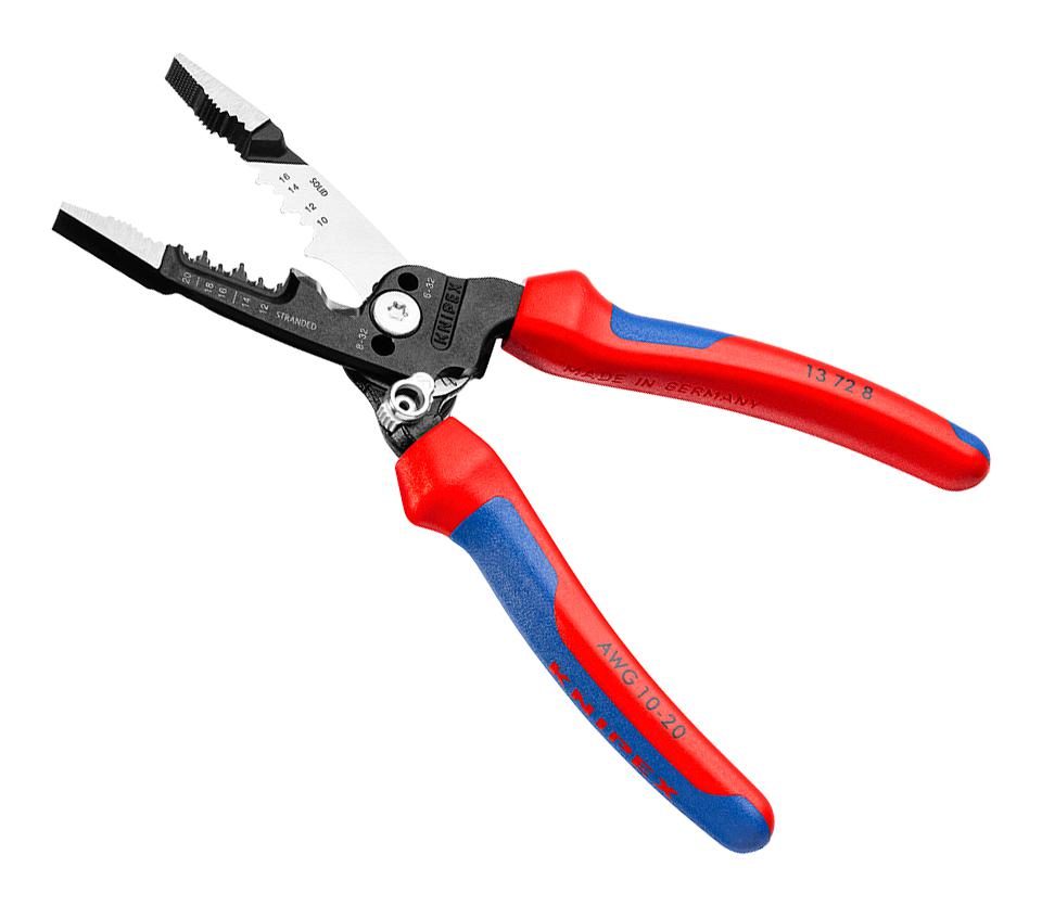 13 72 8 KNIPEX, Wire Stripper, Electrical Installation, 18-10AWG