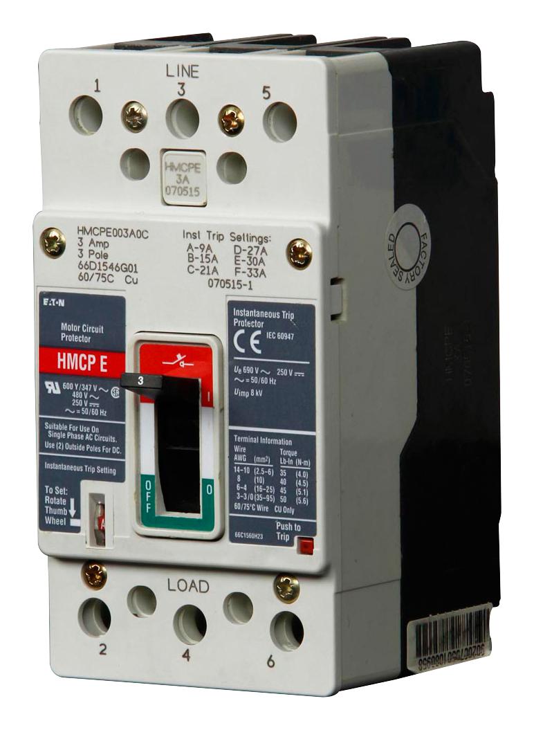 thumbnail interactive-video image 1 of Cutler-Hammer HMCP150U4CBP10 Series C Circuit Protector – 150 Amp 3 Pole – Used Tested 1 of 4