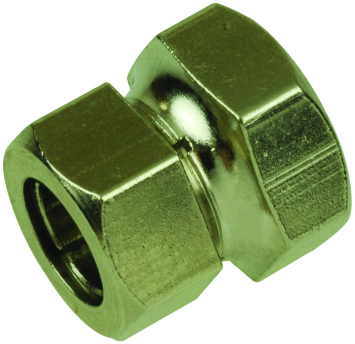1701 Keystone Shaft Lock, Brass, Nickel Plated Finish