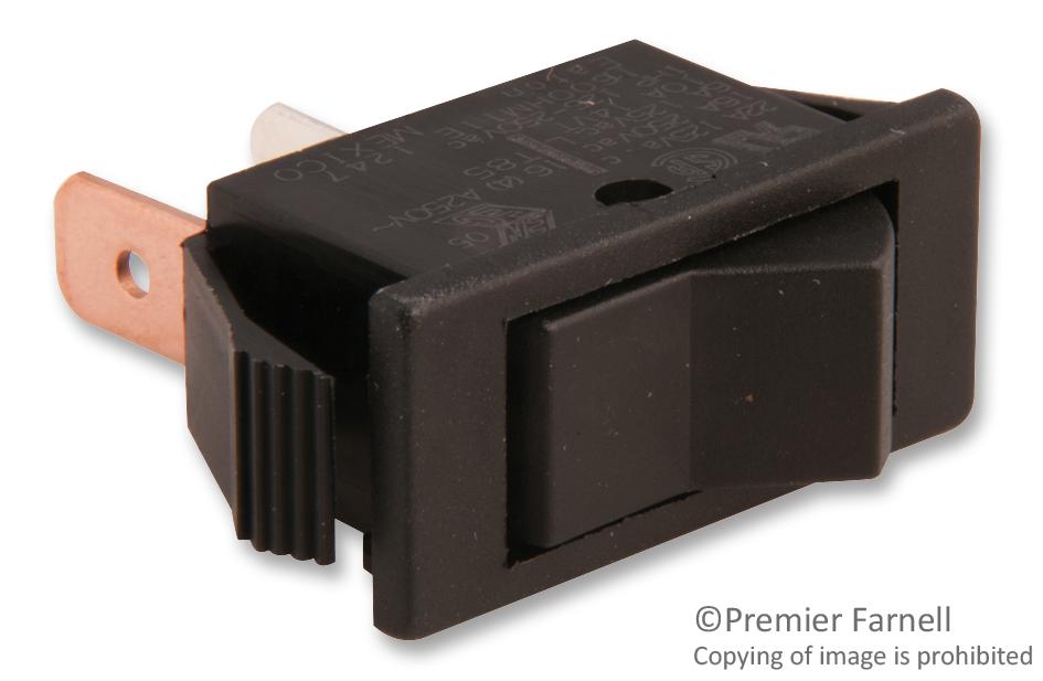thumbnail image 2 of Eaton 1500R11E Red Rocker Switch – SPST On-Off, 15A 125V, Quick Connect Tabs 2 of 4