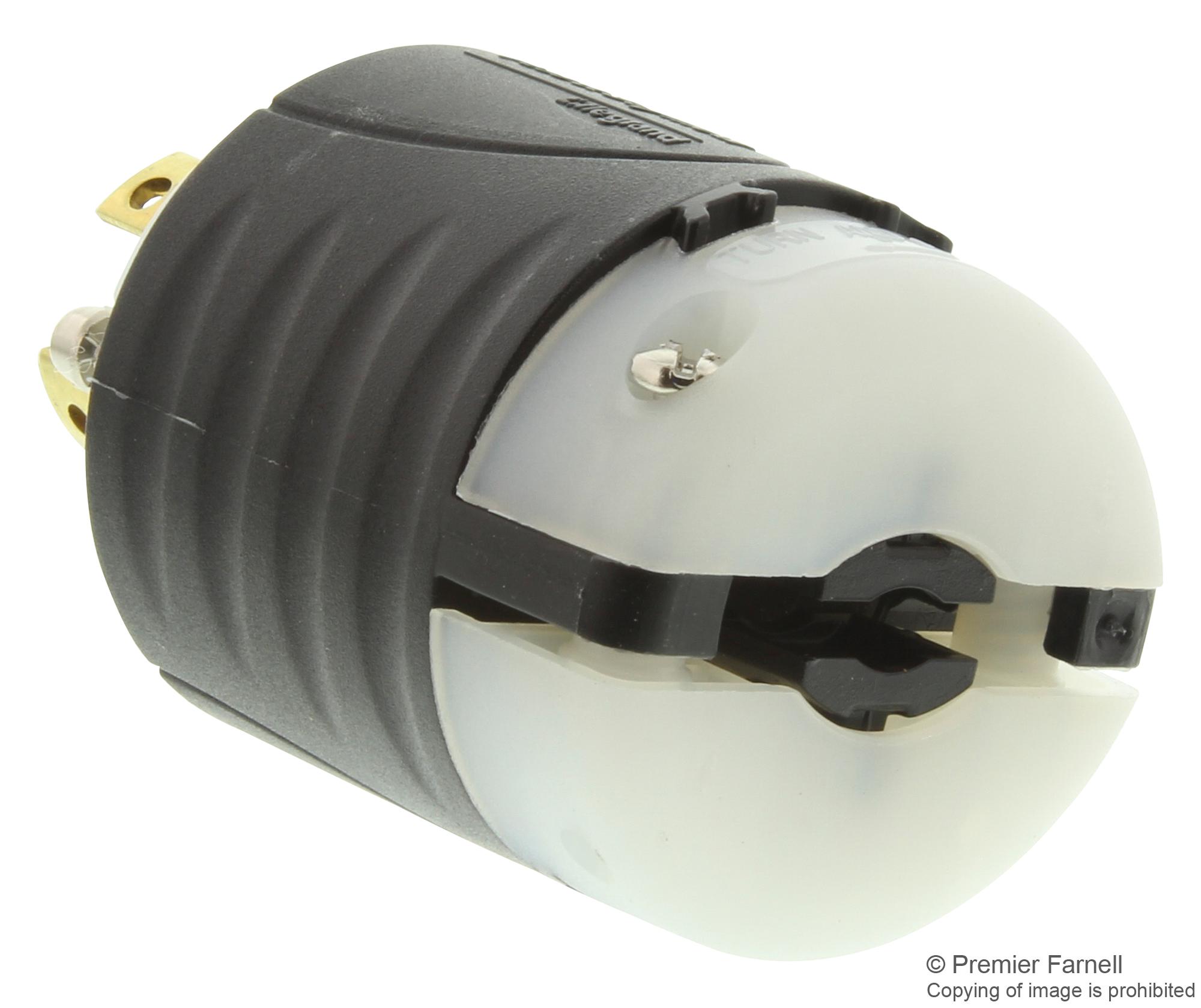 Legrand Pass & Seymour L1420CCCV3 Drehverschluss-Stecker 20 A – Industriequalität In Schwarz/weiß