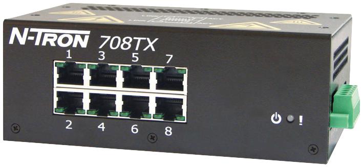 708TX N-TRON, Switch, 8 Ports, Industrial | Newark Electronics