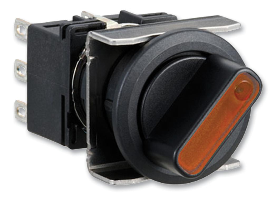 LB6F3T24A Idec Rotary Switch, 3 Position, 2 Pole