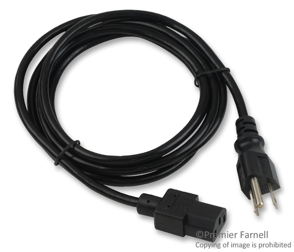 SPC13261 - Multicomp - Mains Power Cord, NEMA 5-15P, IEC 60320 C13