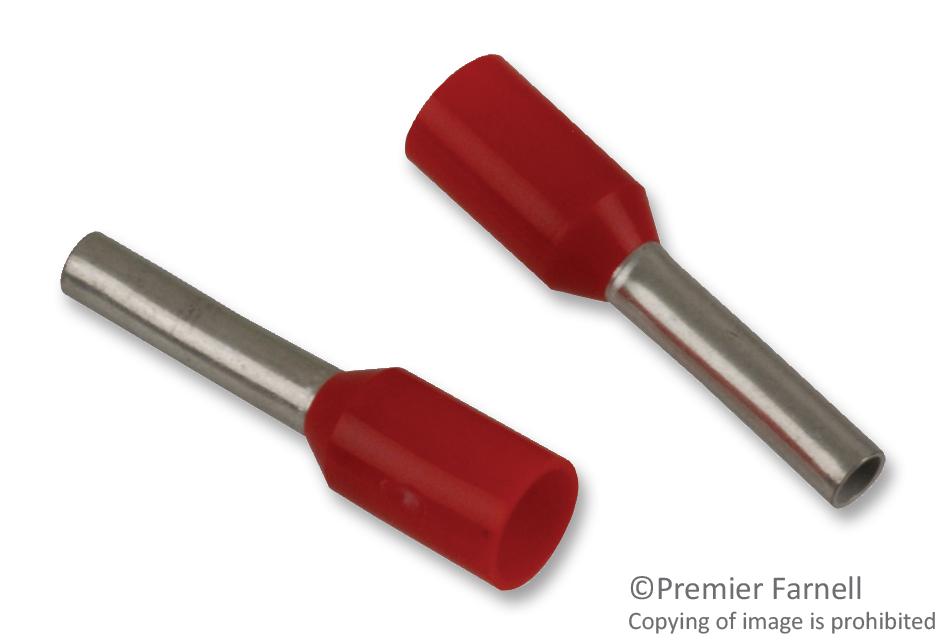 thumbnail image 2 of ABB Entrelec Twin-Wire Ferrule – 6mm² / 10AWG – Lot Of 100 (030456812) 2 of 5