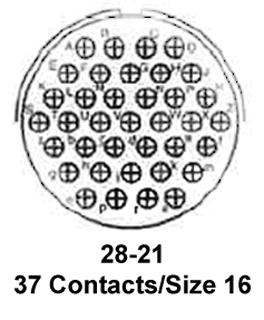 MS3456W28-21P - Amphenol Aerospace - Circular Connector, MIL-DTL-5015 ...