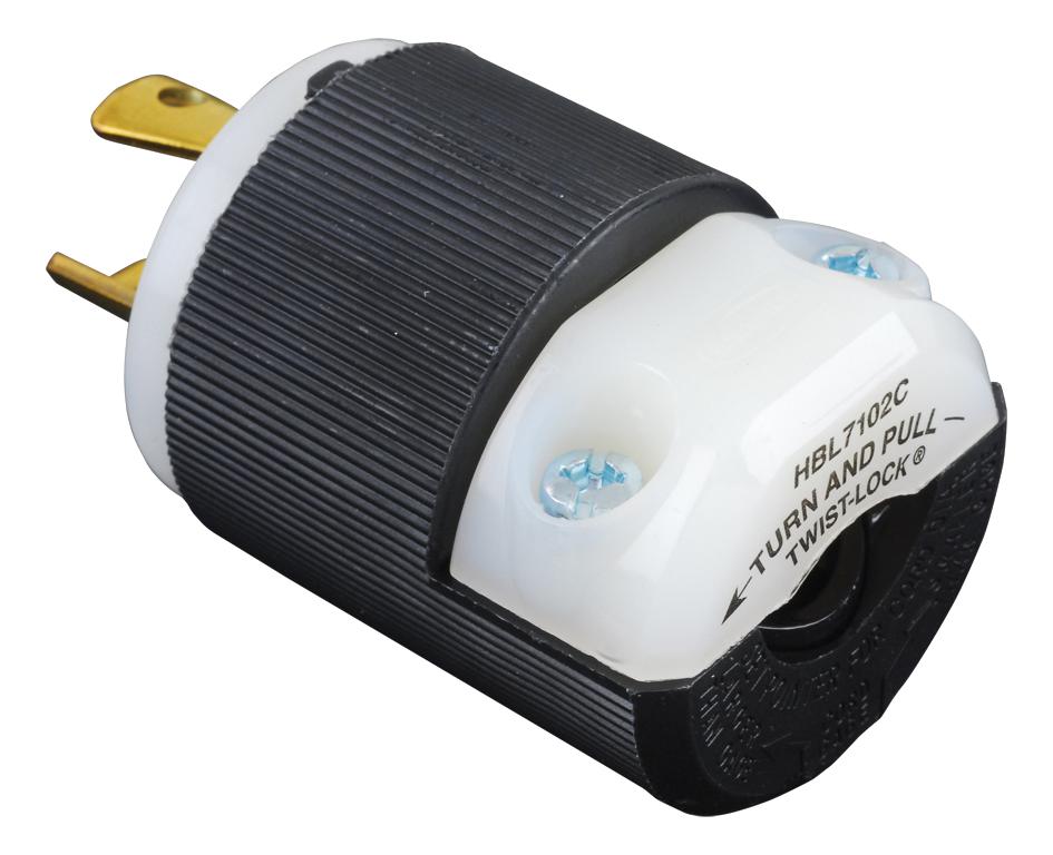 HBL7102C HUBBELL WIRING DEVICES, Power Entry Connector, Power