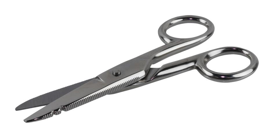 175E5 - Wiss - Electrician's Scissors, Serrated Bottom Blade, Drop ...