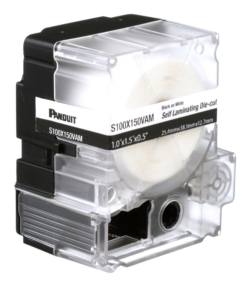 S100X150VAM PANDUIT, Label Cassette, Self-Laminating, Vinyl