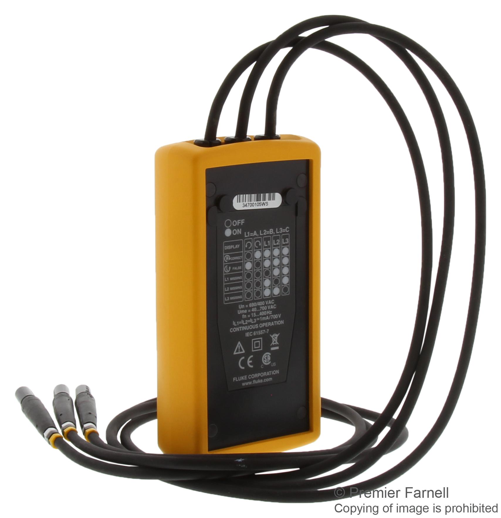 thumbnail image 2 of Fluke 9040 Digital Phase Rotation Indicator Tester - New In Box 2 of 6