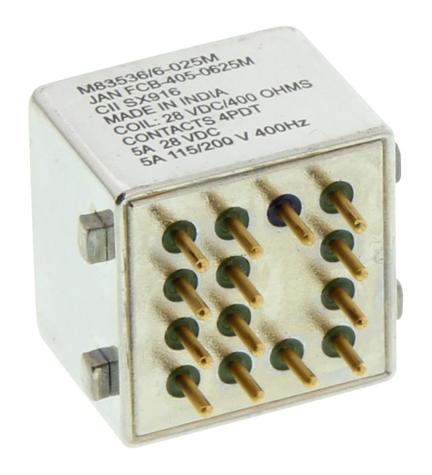 FCB-405-0625M - Cii - Te Connectivity - Power Relay, 4PDT, 28 VDC