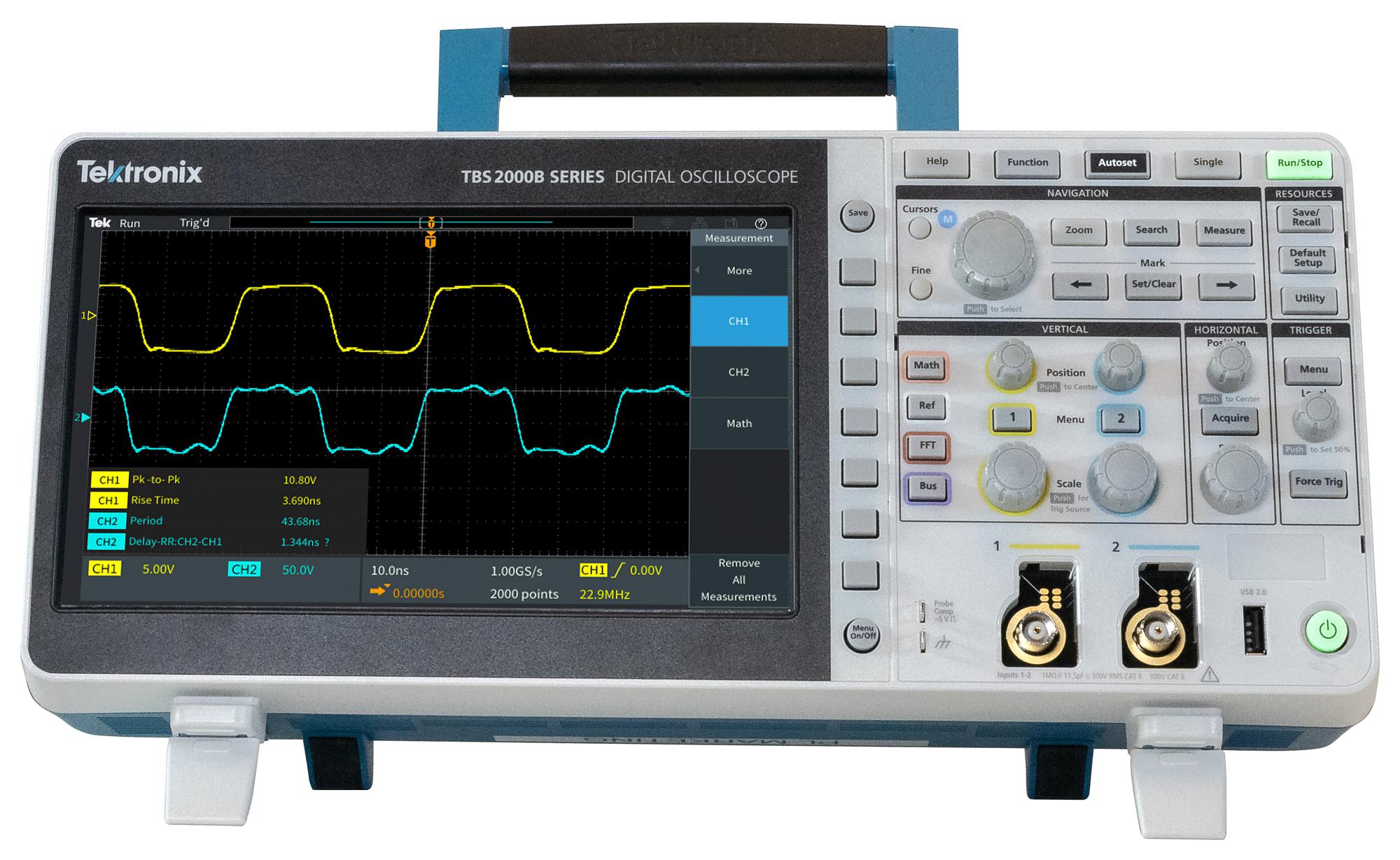 TBS2102B TEKTRONIX, Digital Oscilloscope, TBS2000, 2 Channel