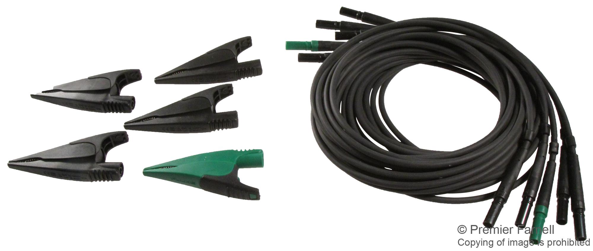 TLS430 FLUKE, Test Leads, Replacement, 5 x Test Leads & 5 x