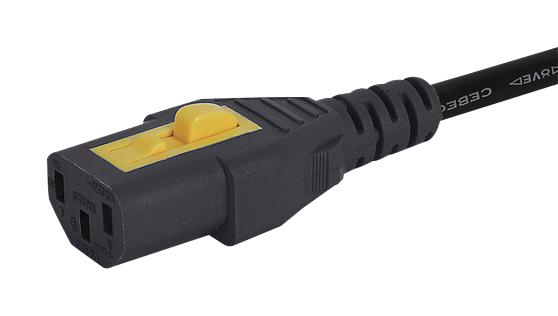 thumbnail image 2 of NEMA 5-15P To IEC320-C13 7'6\" 16AWG SJT Black Power Cord 2 of 14