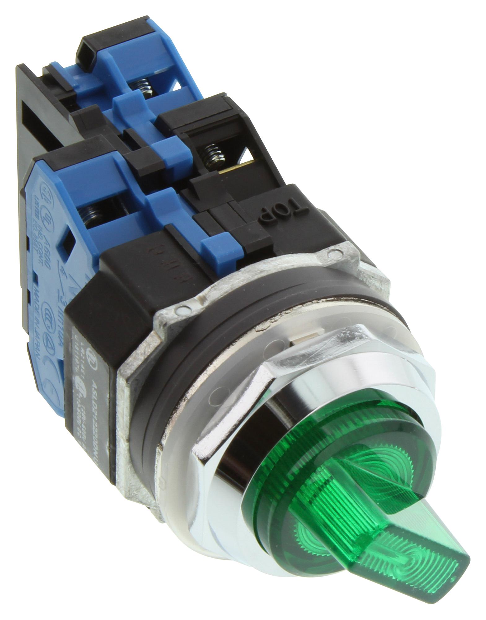 ASLD212220DNUG Idec Rotary Switch, 2 Position, 2 Pole