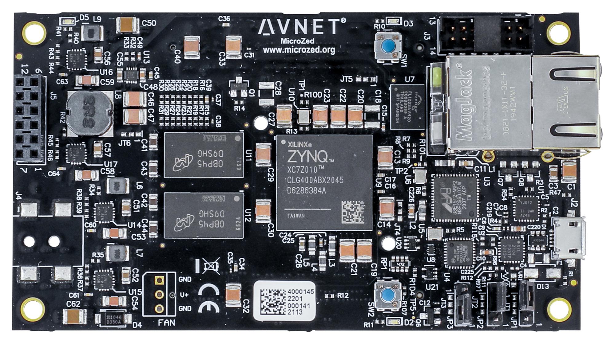AES-Z7MB-7Z020-SOM-I-G/REV-G AVNET, Evaluation Board, MicroZed