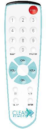 CR2BB - Clean Remote - Remote Control, Universal, Big Button