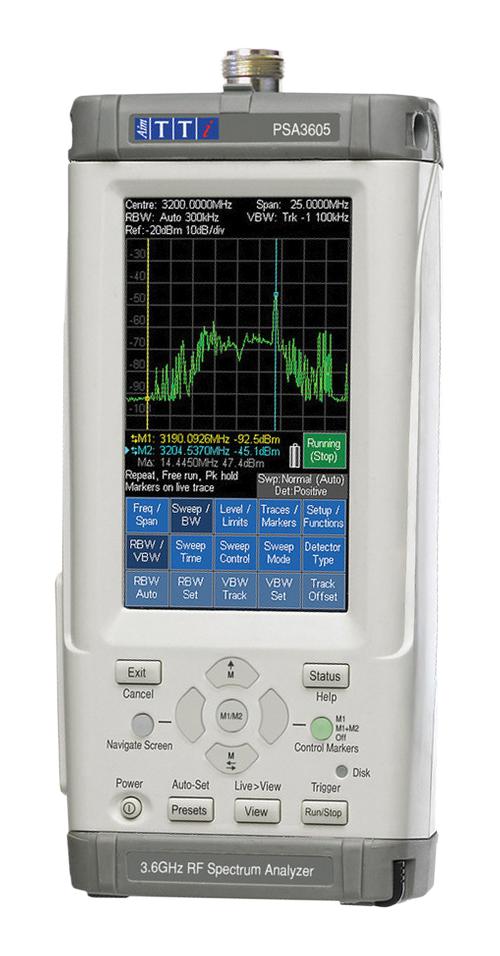 PSA3605 AIM-TTI INSTRUMENTS, Spectrum Analyzer, Handheld, PSA 5