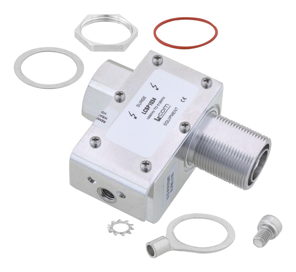 LCSP1034 Coaxial Surge Protector, 20 kA, 50 ohm