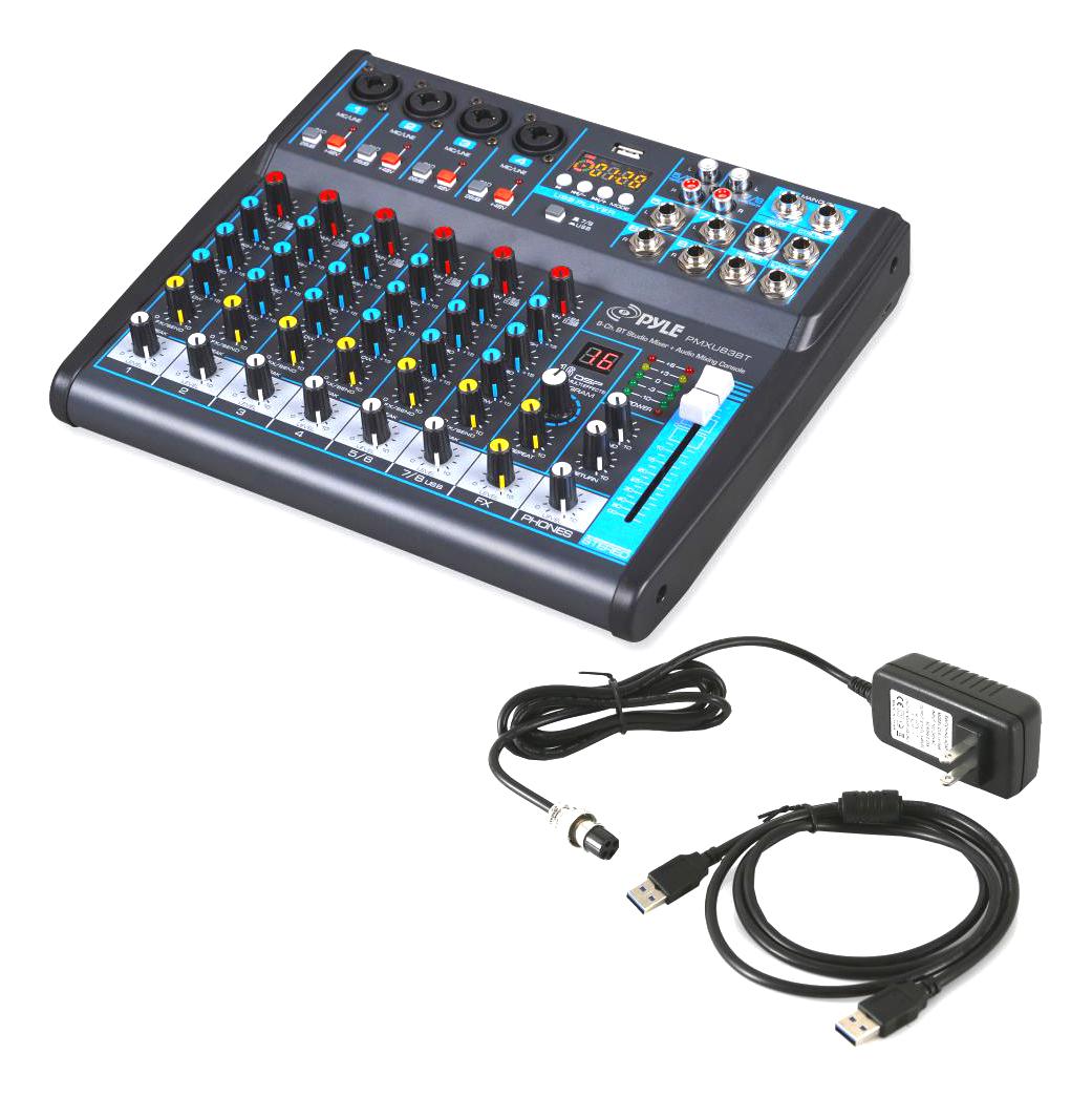 PMXU83BT Pyle Audio Mixer, Studio, Bluetooth
