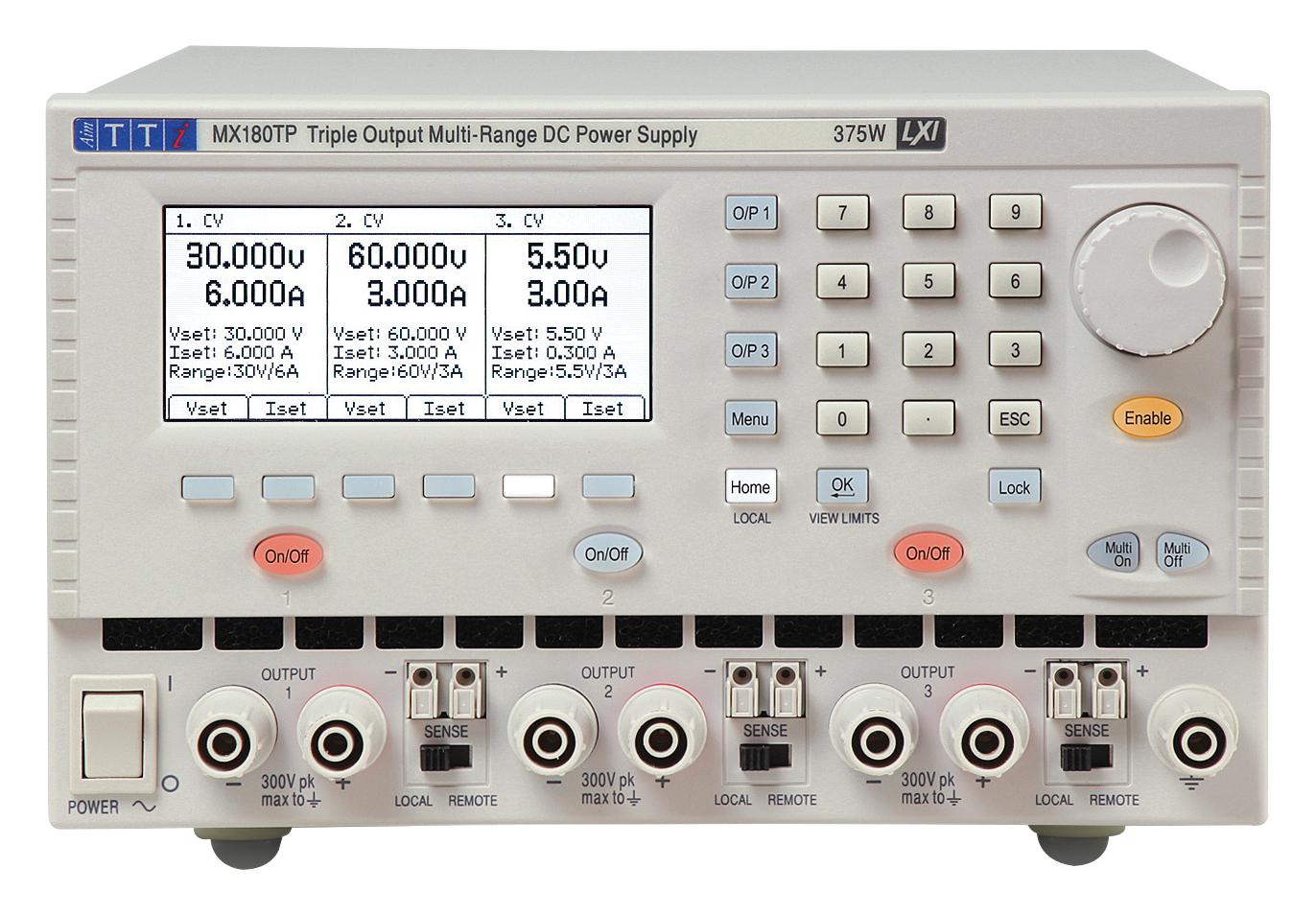MX180TP Aimtti Instruments Bench Power Supply, DC, Triple Output