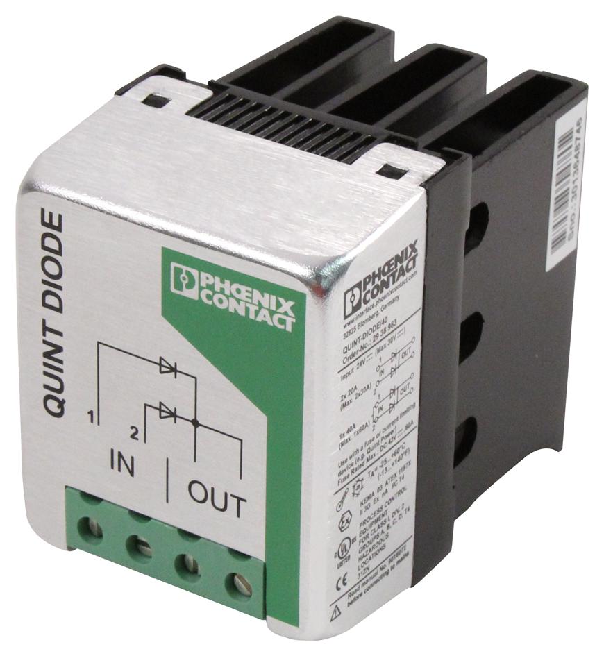 QUINTDIODE/40 Phoenix Contact Power Supply Accessory, Redundancy