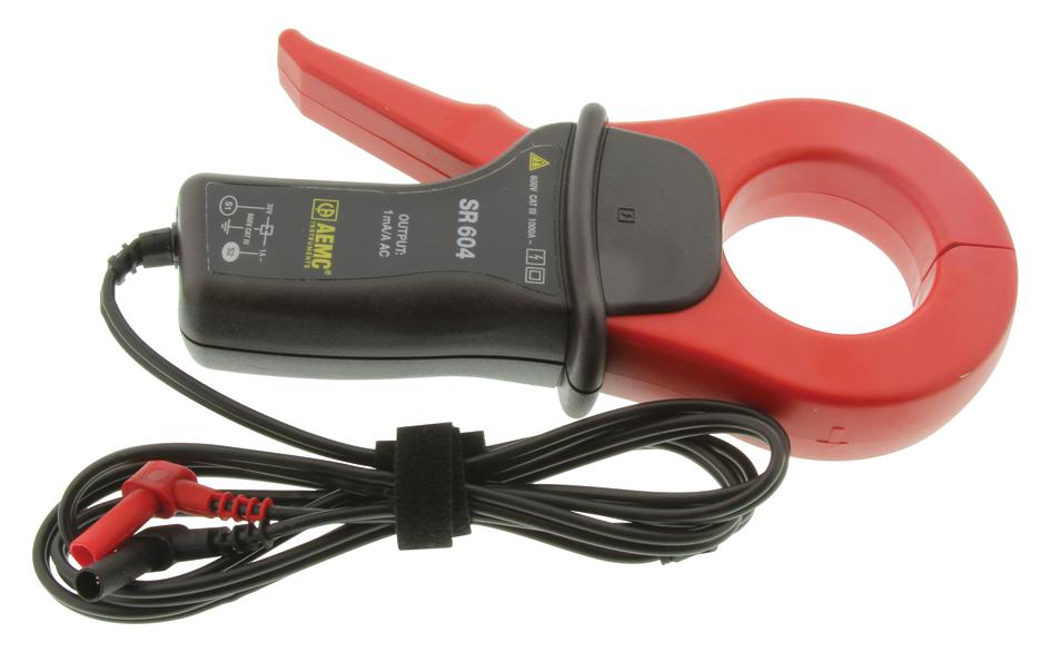 SR604 Aemc Instruments Current Probe, 4mm Banana Jacks, Current Clamp