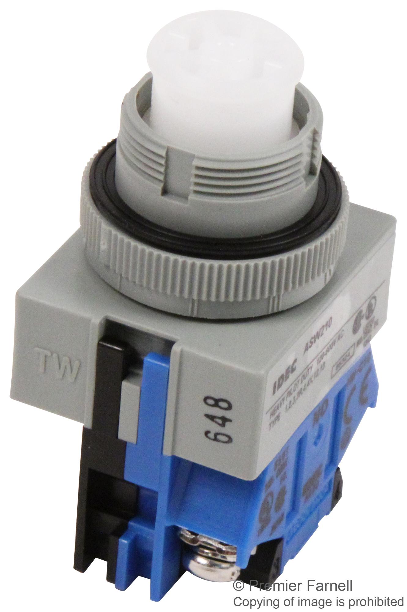 ASW210 IDEC, Rotary Switch, 2 Position, 1 Pole | Newark Electronics