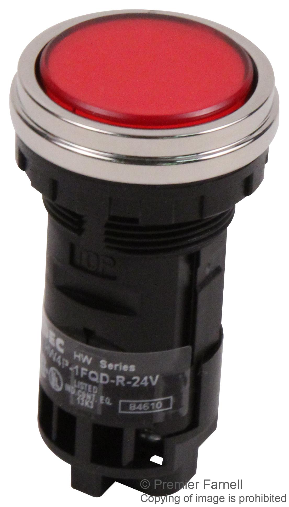 IDEC AP8M122R Panel Mount Indicator LED 8mm Red 24v For Sale Online